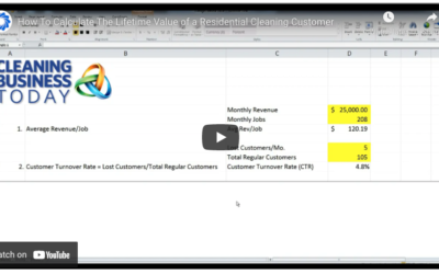 How To Calculate The Lifetime Value of a Residential Cleaning Customer