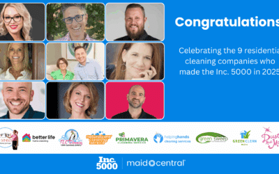 Inc. 5000 2025: MaidCentral Powers Fastest Growing Cleaning Companies